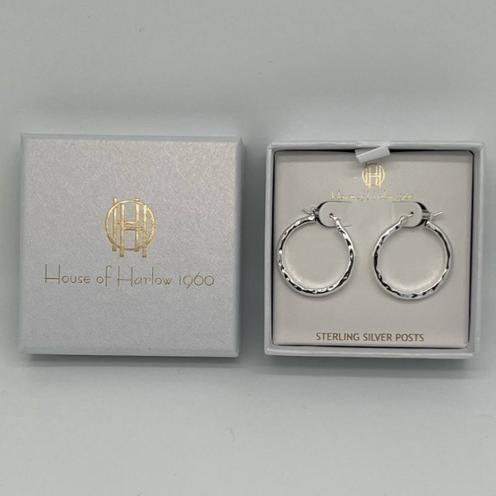 House Of Harlow 1960 Sterling Silver Posts Earrings